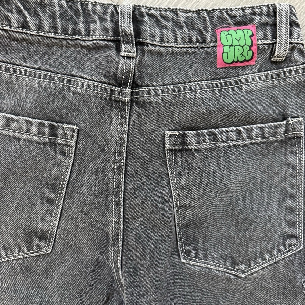 Empyre Tori Charcoal Wash Zip Off Cargo Skate Jeans Size 2 - Picture 7 of 9